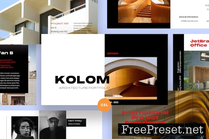 Kolom - Architecture Google Slides Template PMZ3XLL