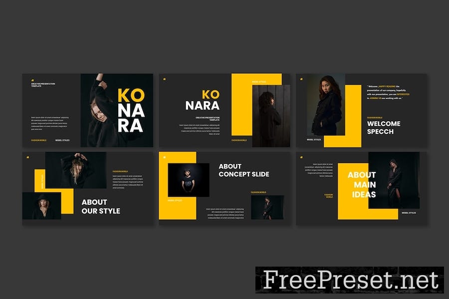 Konara - Creative Google Slides Template