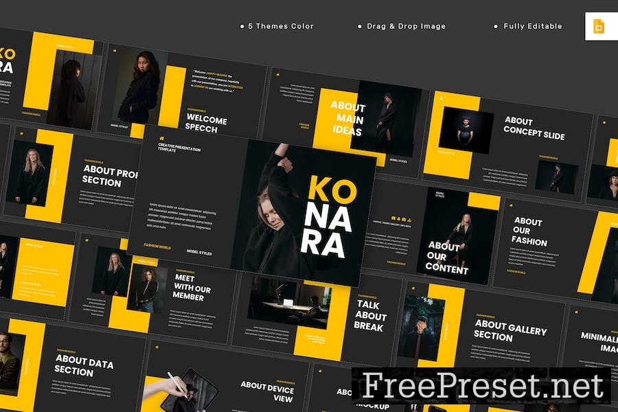 Konara - Creative Google Slides Template