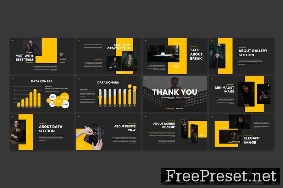 Konara - Creative Powerpoint Template 5HT3AB9