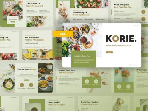 Korie - Food And Restaurant Google Slides