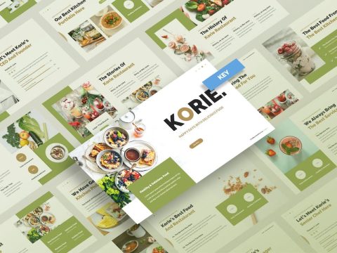 Korie - Food And Restaurant Keynote Template 22TAU39