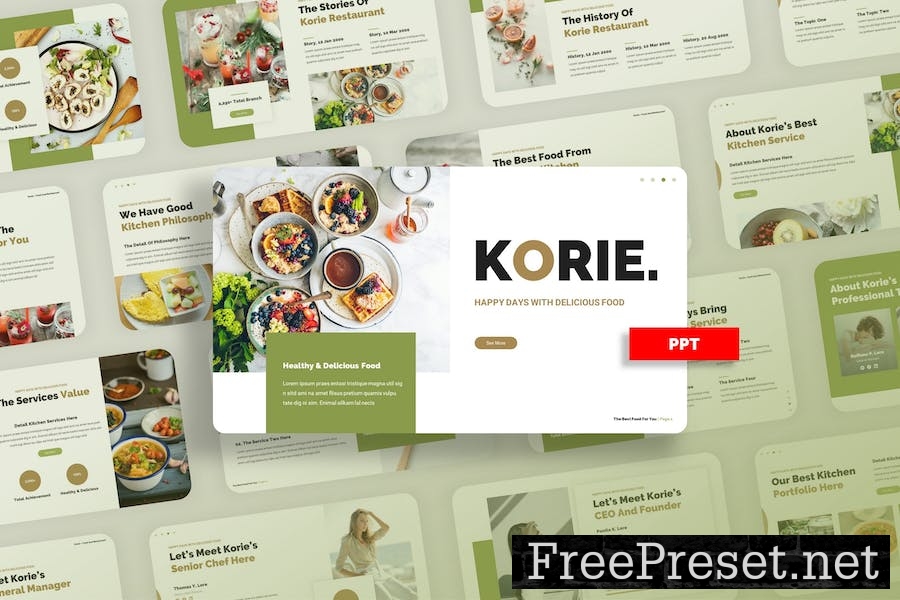 Korie - Food And Restaurant PowerPoint Template