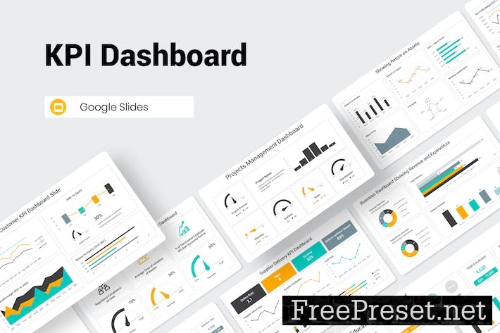 KPI Dashboard Google Slides Presentation Template