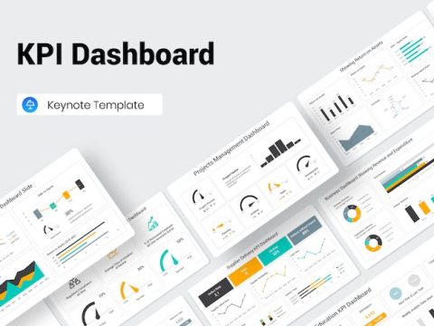 KPI Dashboard Keynote Presentation Template EFCTJTV