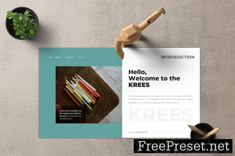 Krees - Powerpoint Template HXDARWQ