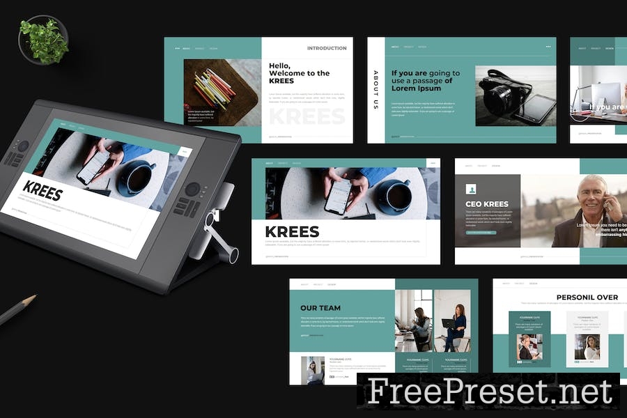 Krees - Powerpoint Template HXDARWQ