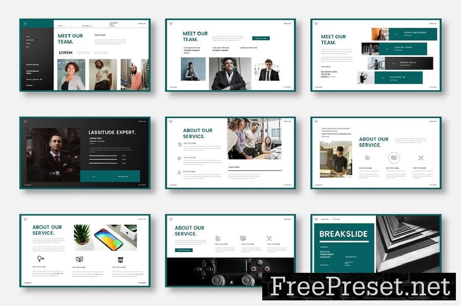 Lassitude – Business PowerPoint Template 5ZSQJXK