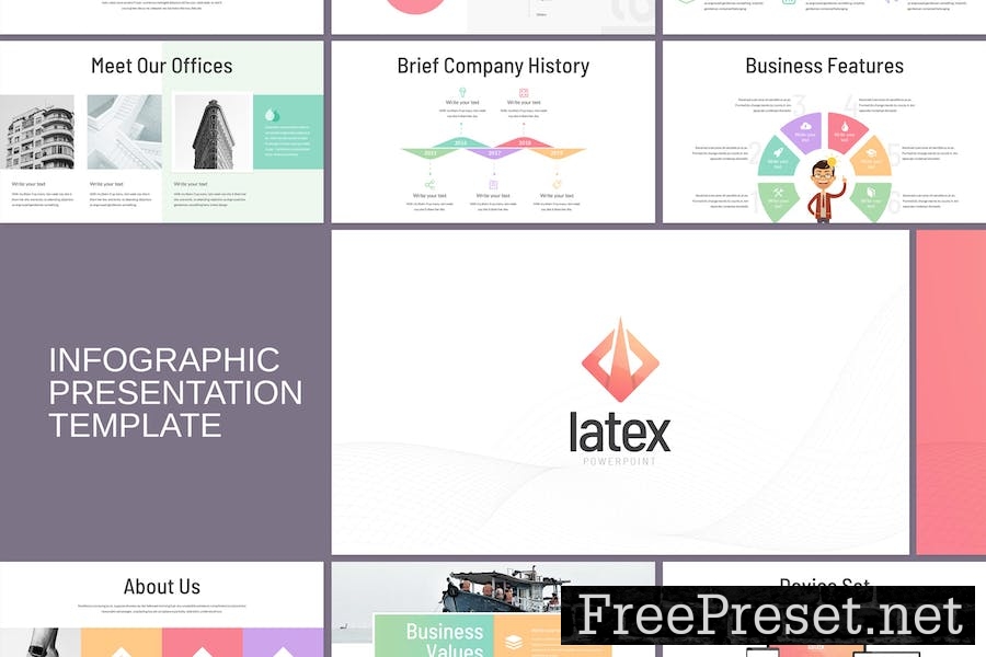 Latex | Infographic Keynote Presentation Template