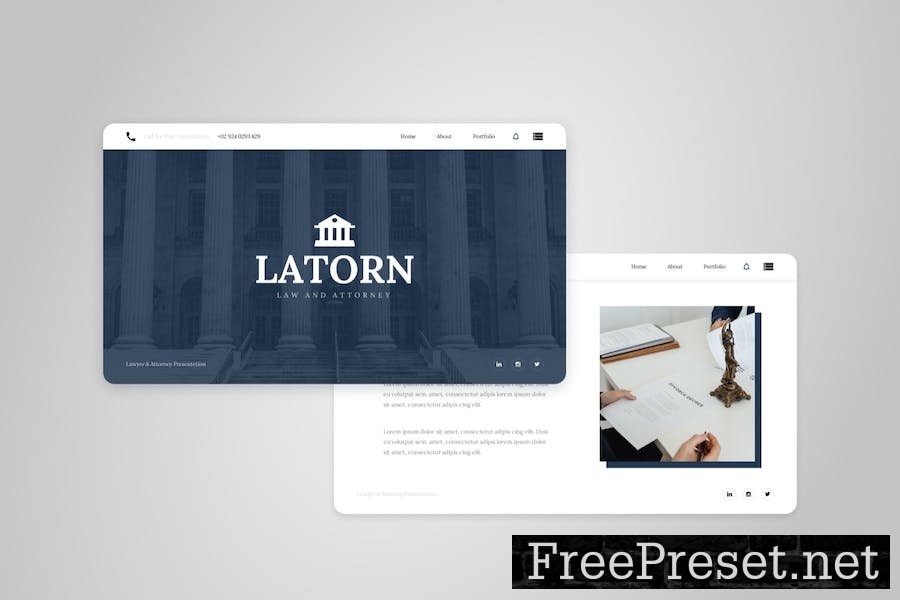 Latorn - Lawyer And Attorney Keynote Template JQAREJB