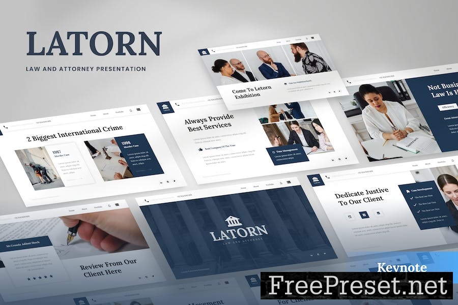 Latorn - Lawyer And Attorney Keynote Template JQAREJB