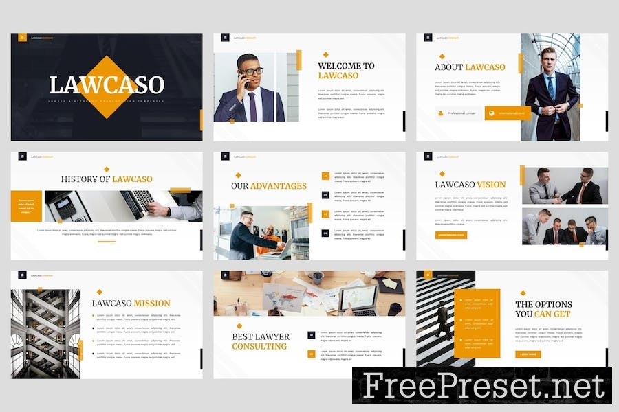 Lawcaso - Lawyer & Attorney Keynote Template MXULBDT