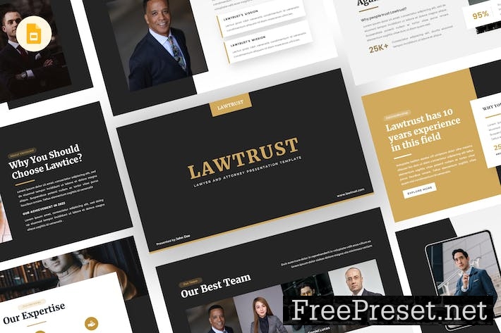 Lawtrust - Lawyer Google Slides Template