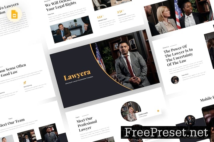 Lawyera - Lawyer Google Slides Template ZFRZPSD