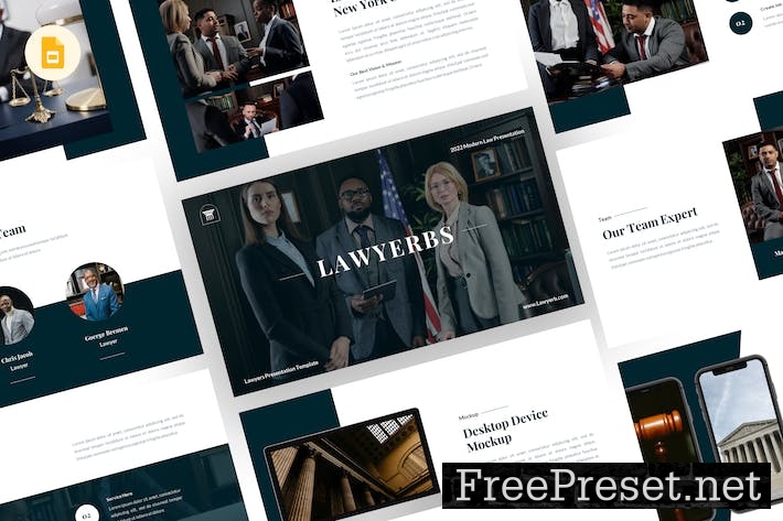 Lawyerbs - Lawyer Google Slides Template QPWG2HK