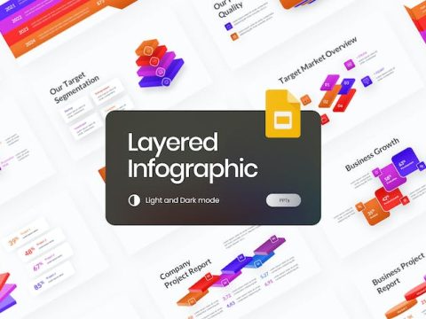 Layered Infographic Gradient Google Slides RKENBBL