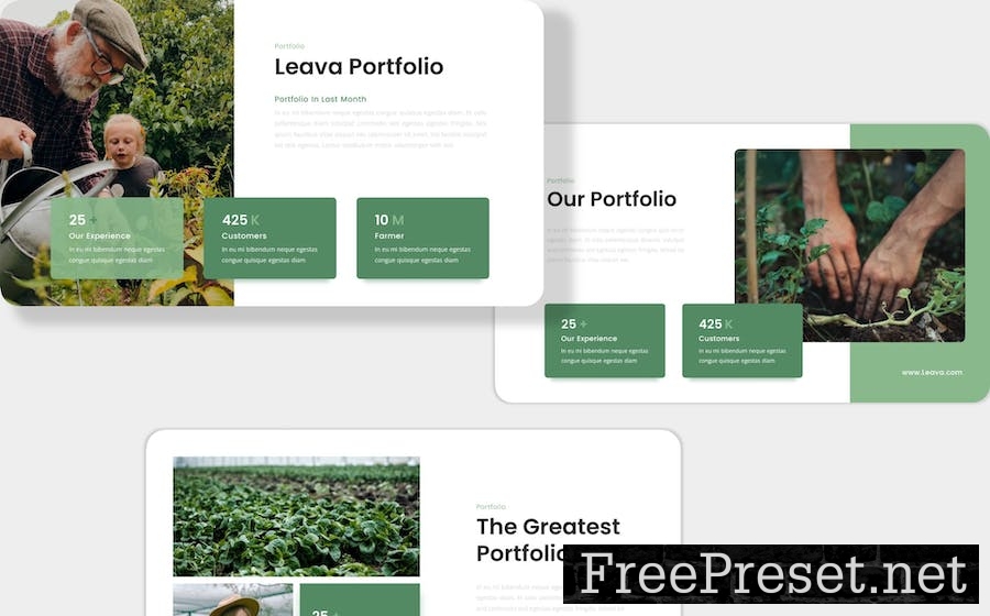 Leava - Agriculture PowerPoint Template WUQX6CY