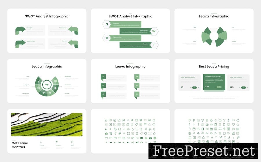 Leava - Agriculture PowerPoint Template WUQX6CY