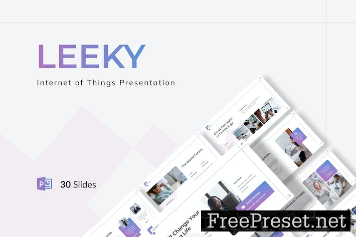 Leeky - Internet of Things Presentation PowerPoint ZLT54H6