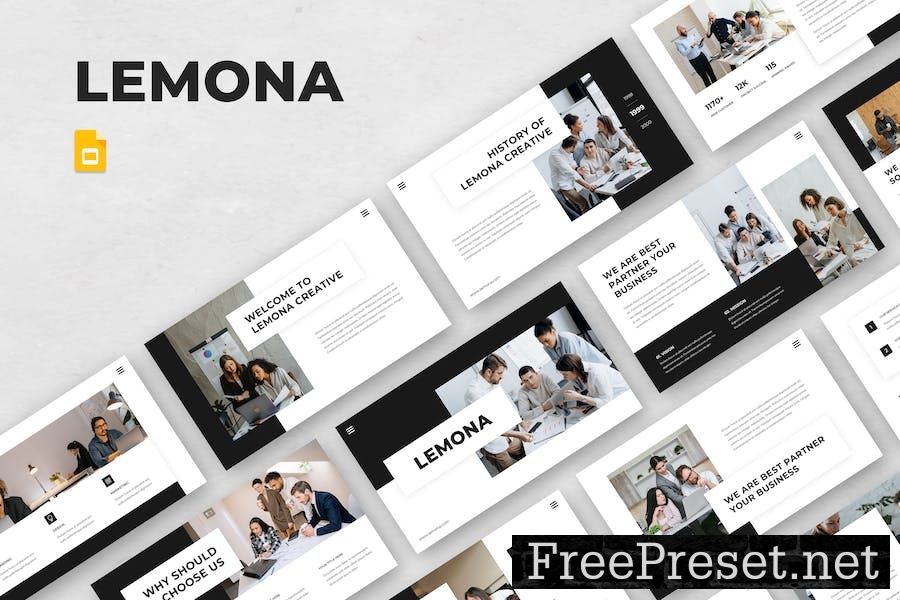 Lemona - Pitch Deck Google Slide Template