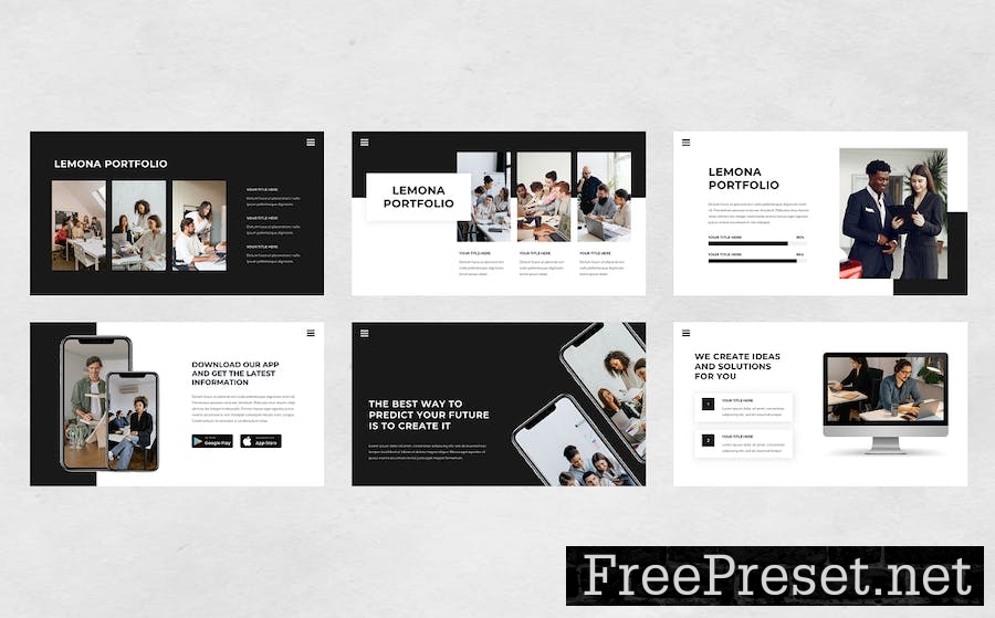 Lemona - Pitch Deck Keynote Template P9C4BPU