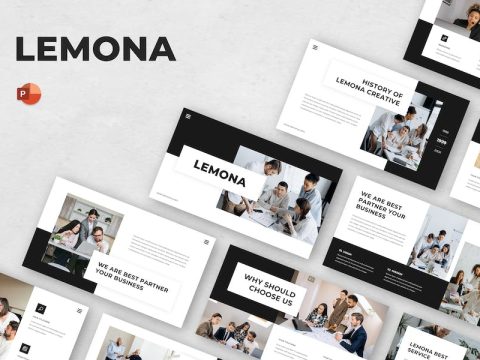 Lemona - Pitch Deck Powerpoint Template CNQGMP6