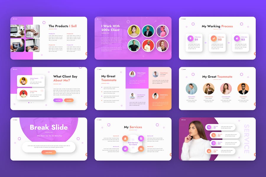 Lexani - Personal Portfolio Google Slide Template E7367Z6