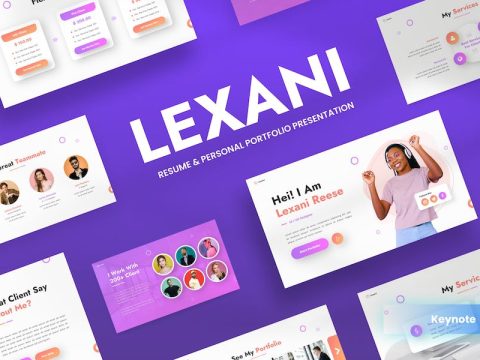 Lexani - Personal Portfolio Keynote Template U6J9BCK