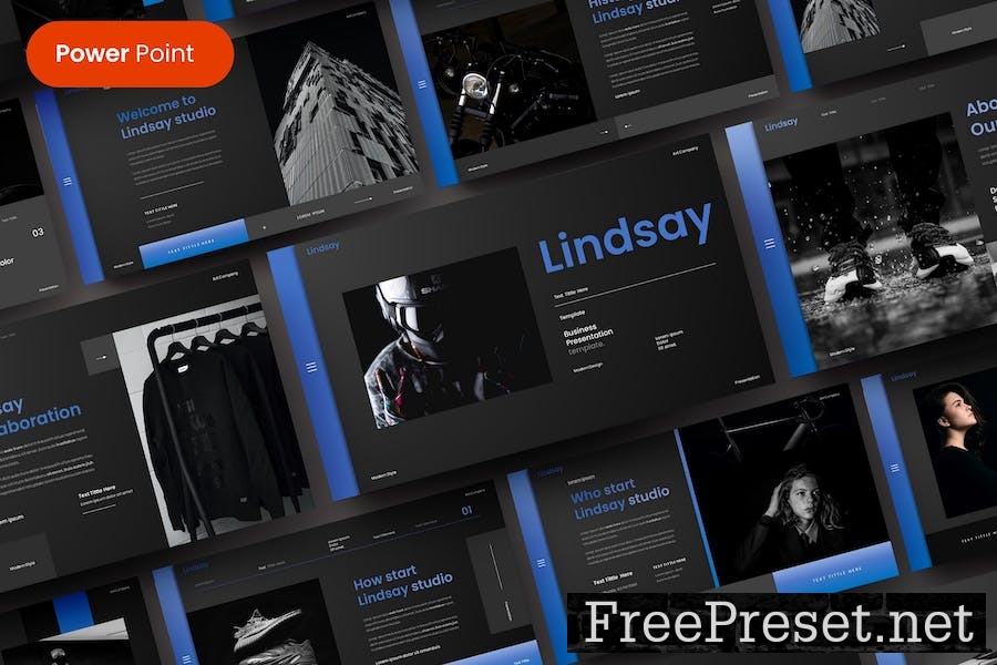 Lindsay – Business PowerPoint Template QC8U2WG