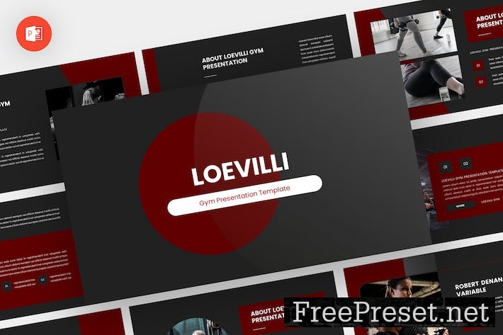 Loevilli - Gym Powerpoint Template Y8YFJ42