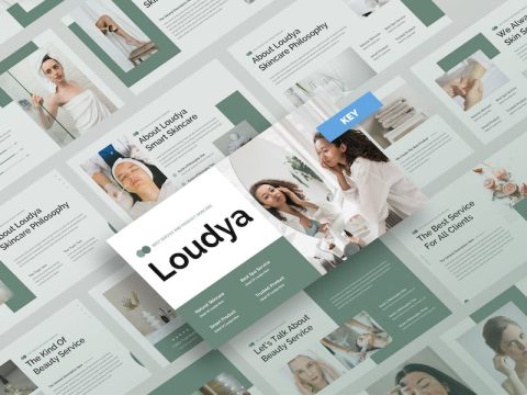 Loudya - Beauty Skincare Keynote Template UMEPYL3