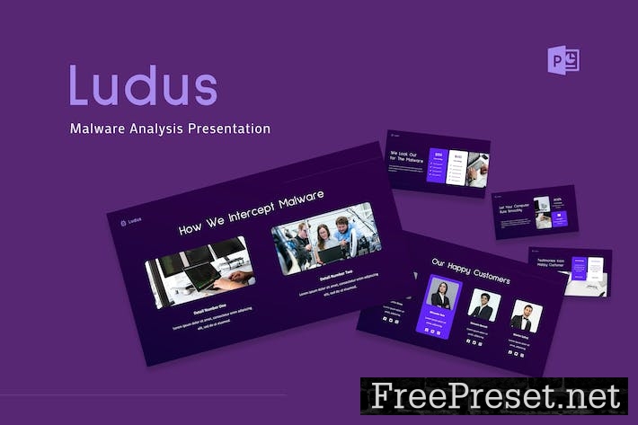 Ludus - Malware Analysis Presentation PowerPoint QCMHQQM