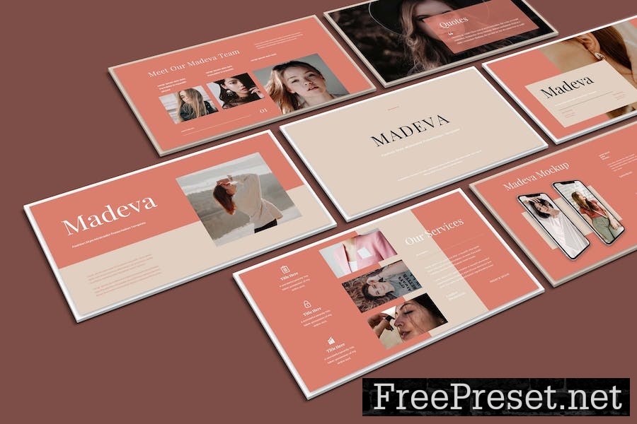 Madeva Business Presentation Google Slide Template ZQVSDNT