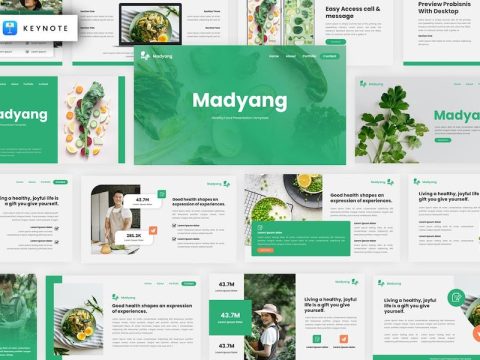Madyang - Healthy Food Keynote Template 23MS4SH