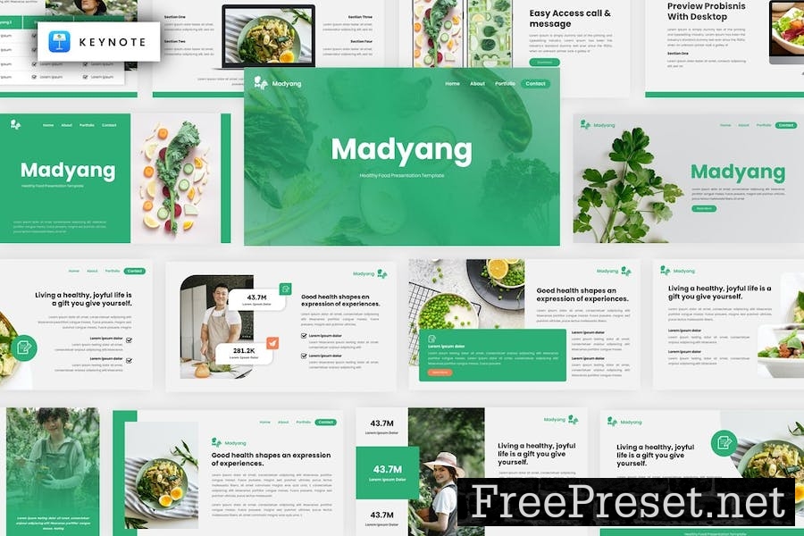 Madyang - Healthy Food Keynote Template 23MS4SH