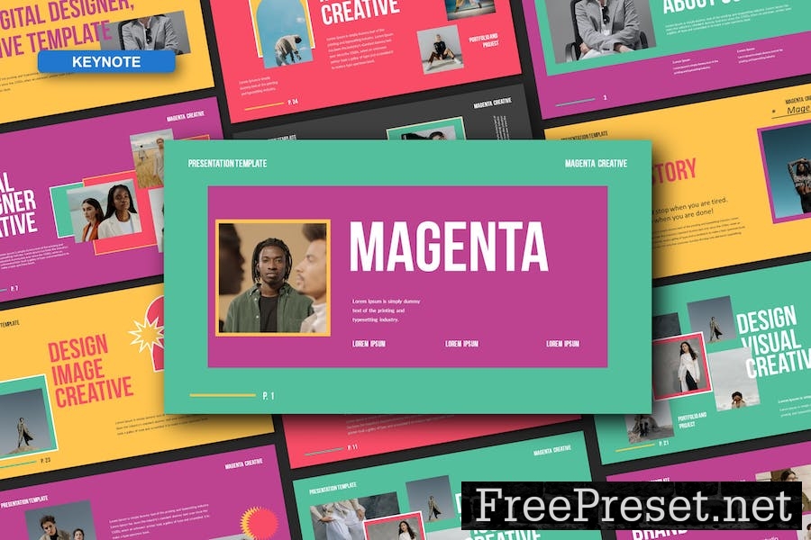 Magenta Keynote Template