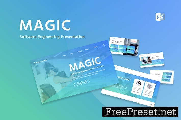 Magic - Software Engineering PowerPoint 464CQN2