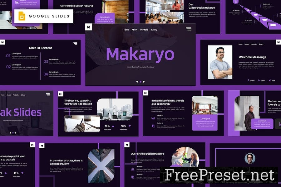 Makaryo - Interior Google Slides Template T2AZBFU