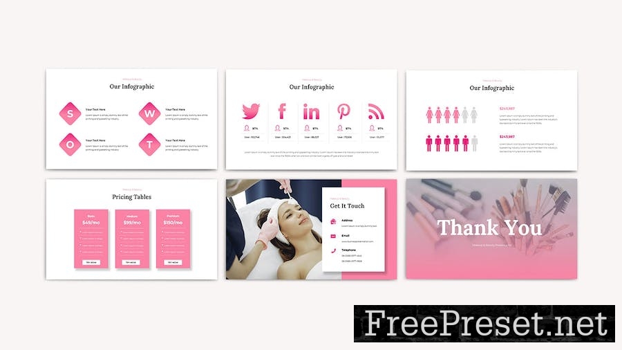 MAKEUP Powerpoint Template 8PS5MEZ