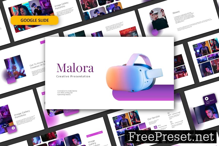 Malora Google Slide Template EUGDCK2