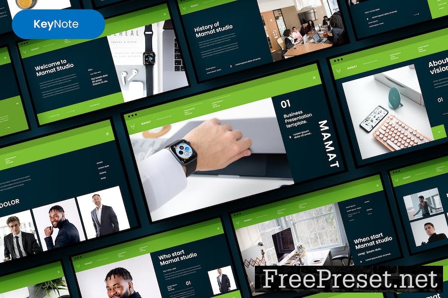 Mamat – Business Keynote Template T579K3T