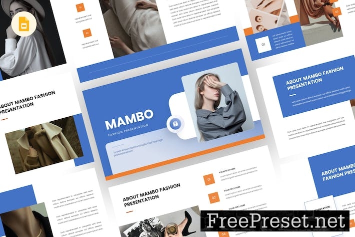 Mambo - Fashion Google Slides Template LE5823F