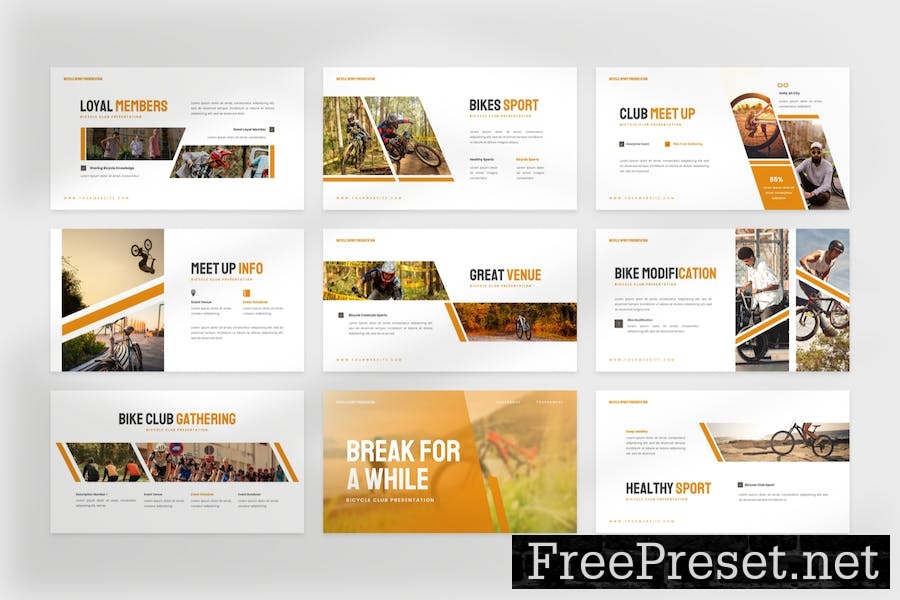 Mancalur - Bicycle Club Keynote Template B8EWL9Y