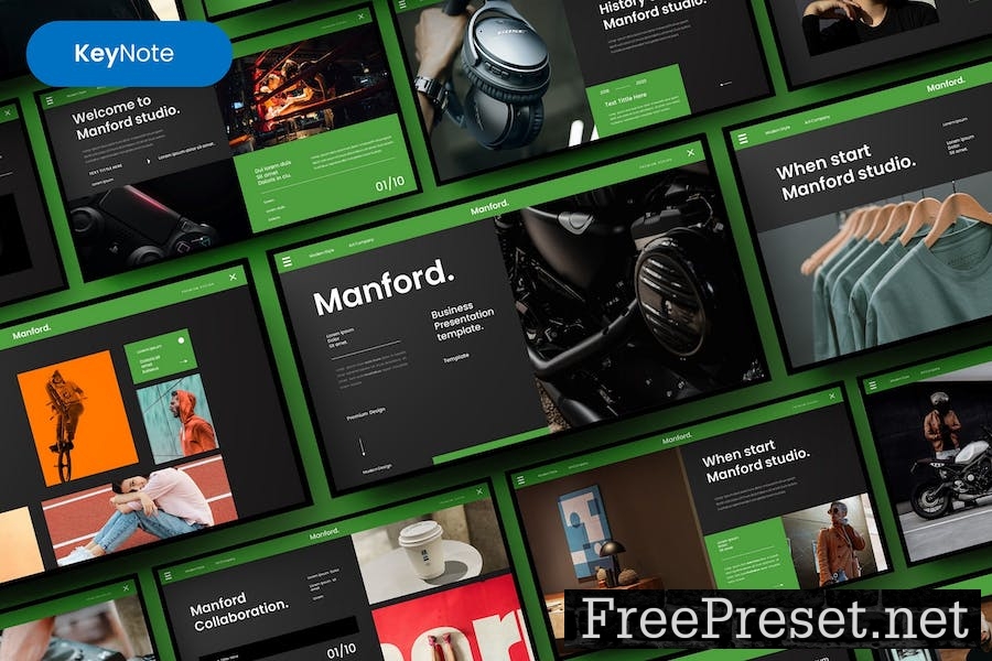 Manford – Business Keynote Template F7HDKUS