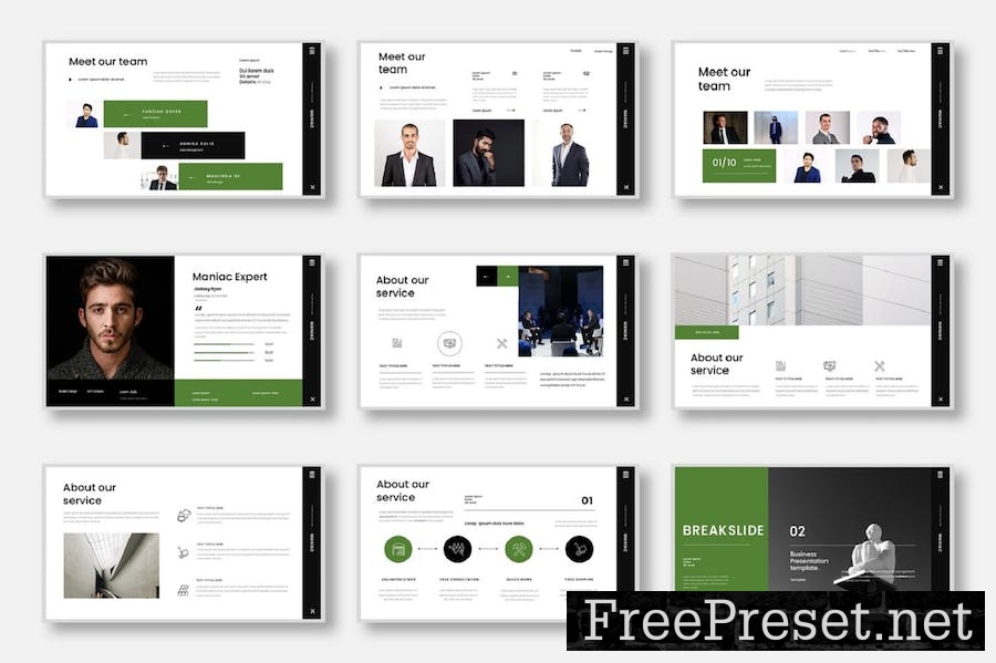 Maniac – Business Keynote Template