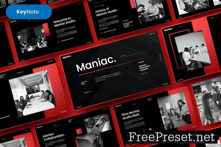 Maniac – Business Keynote Template YTKEZDA