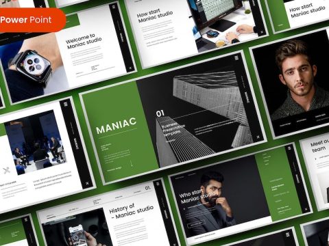 Maniac – Business PowerPoint Template 7QC9G4G