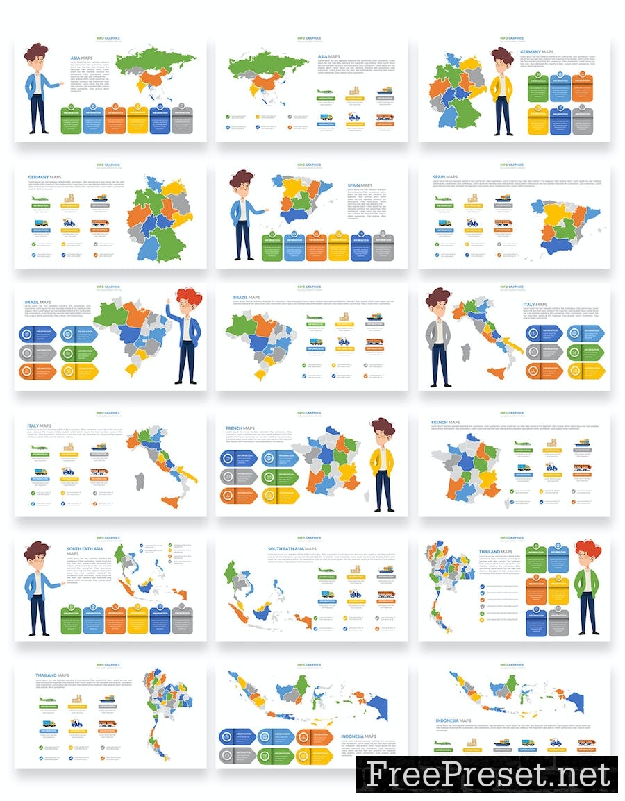 Maps Animation Google Slides Presentation G7RX3UZ