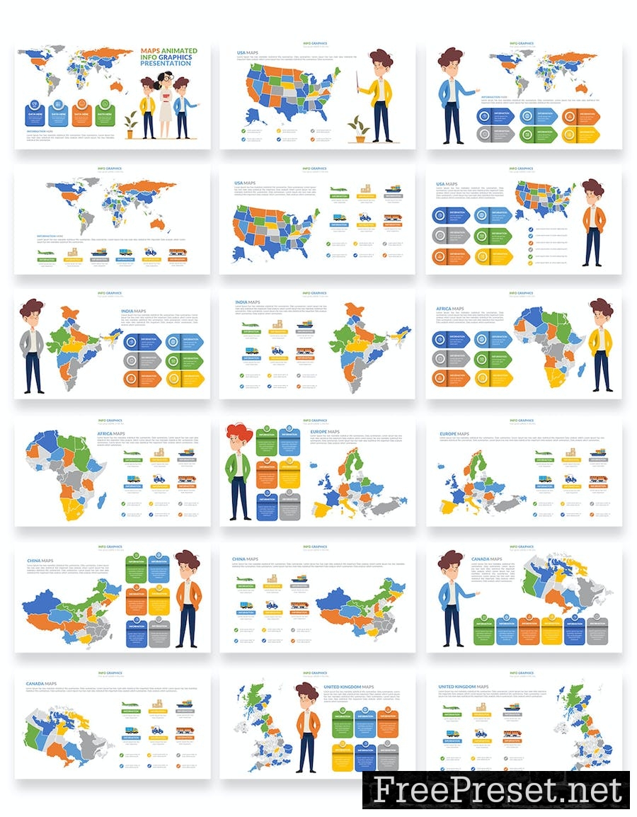 Maps Animation Google Slides Presentation G7RX3UZ