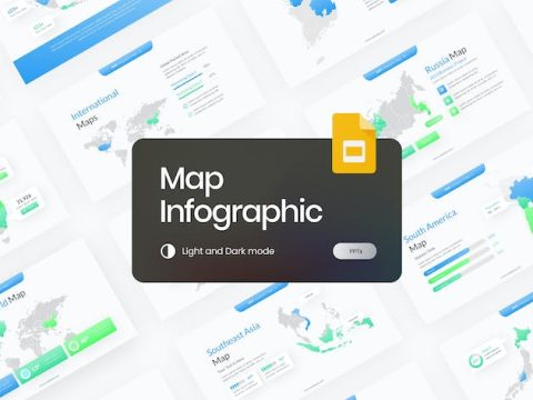 Maps Infographic Gradient Google Slides D8UNR6E